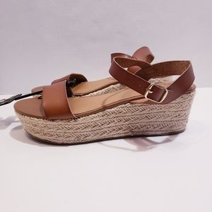 Brown sandle espadrilles size 11